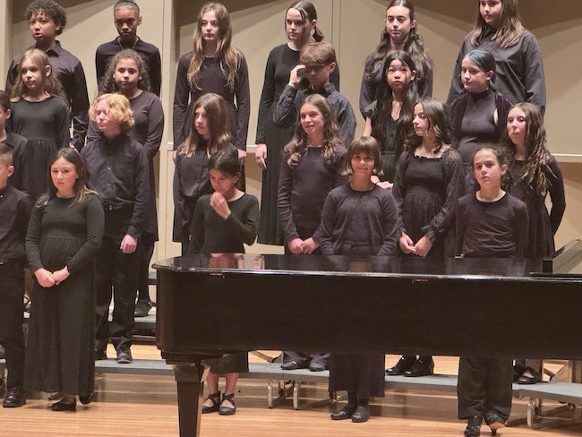 Sofia Balcells sings as a soprano for the Metropolitan Youth Orchestra at Stonybrook Staller Center picture 1